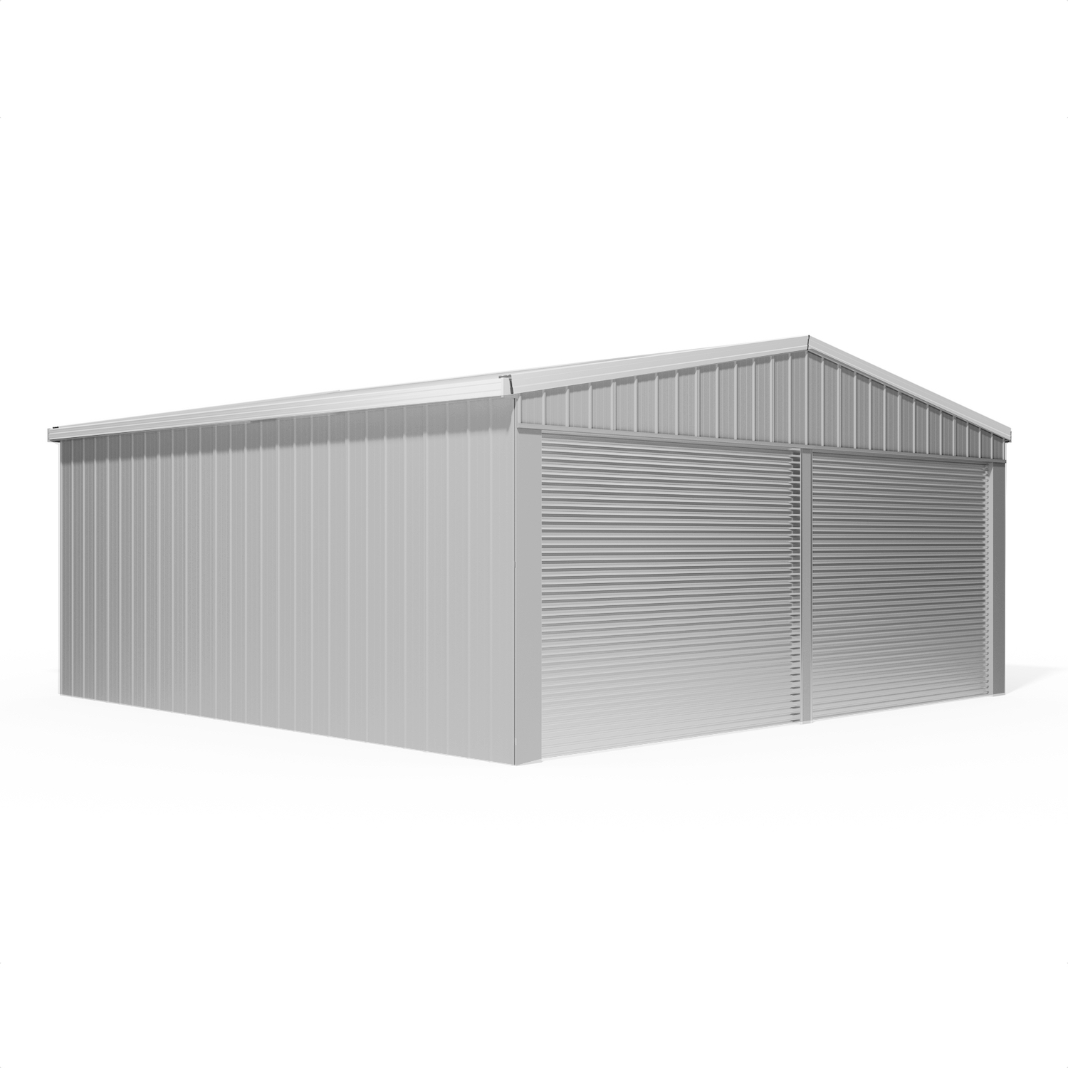 UBild Economy Double Garage 6m x 6m with Roller Doors