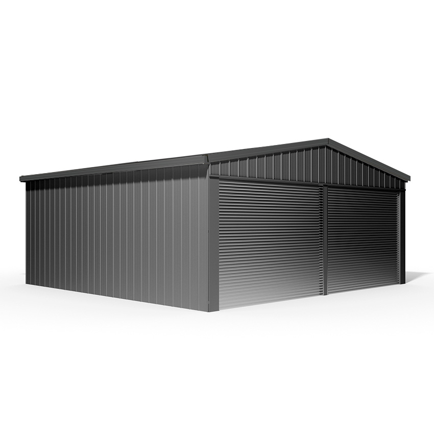 UBild Economy Double Garage 6m x 6m with Roller Doors